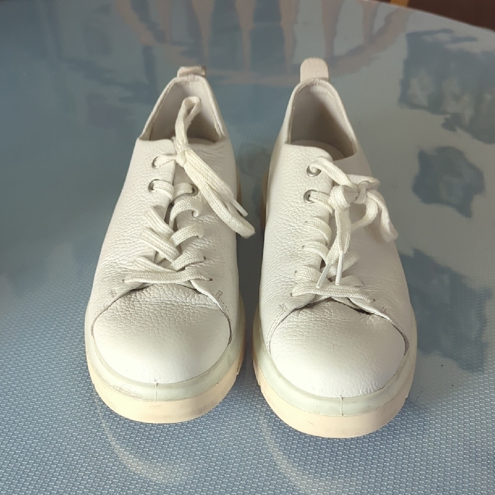 Ecco White Sneakers Leather Low-Top